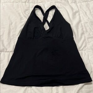 Athleta Women's Black Halter Swimwear Tankini Top Size M